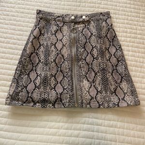 Snake skin skirt!